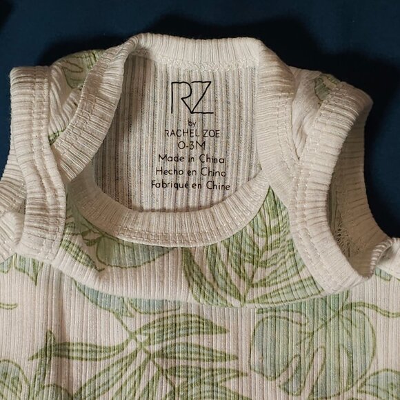 2pk pack | Rachel Zoe Ribbed Sleeveless Onesies 0-3M - Picture 4 of 4